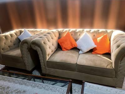 Well-Maintained, Modern Sofa set, Comfortable and ready to use