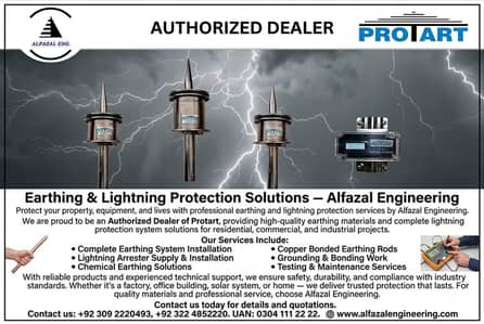 Earthing & Lightning Protection System – Supply, Installation & Testi