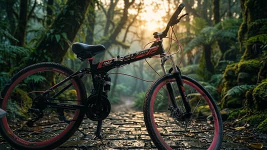 Foldable bicycle with aluminium material