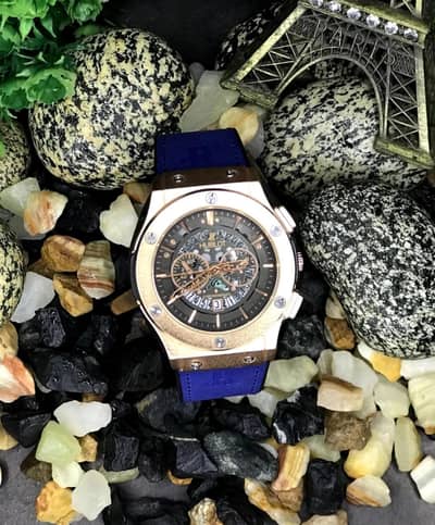 Luxury Blue chronograph watch
