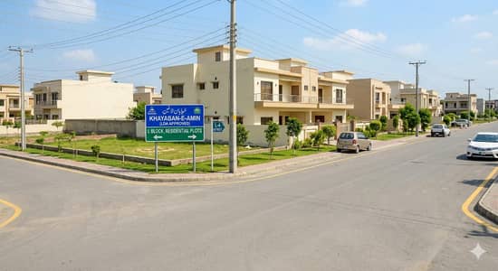 "Prime 5-Marla Residential Corner Plot In L Block , Khayaban-E-Amin Ideal Investment Opportunity"