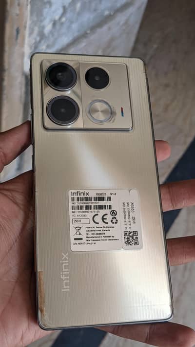 Infinix note 40 new condition all ok mobile PTA approved box charger