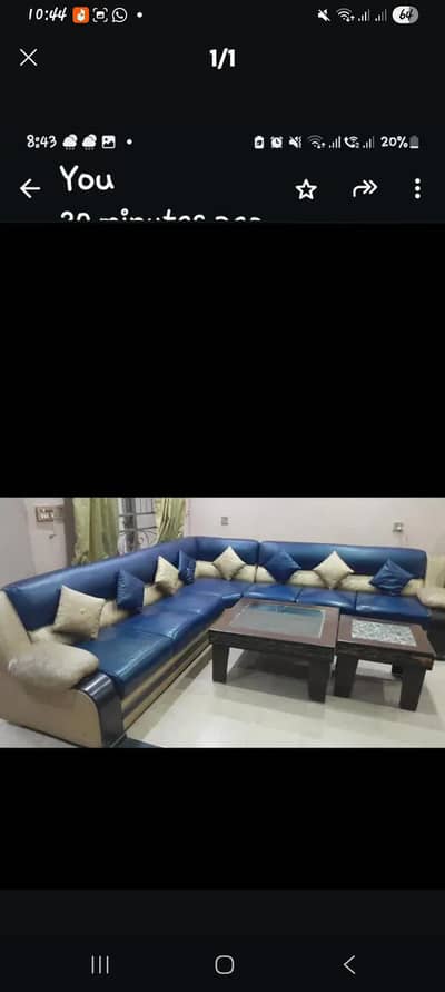 L shape sofa