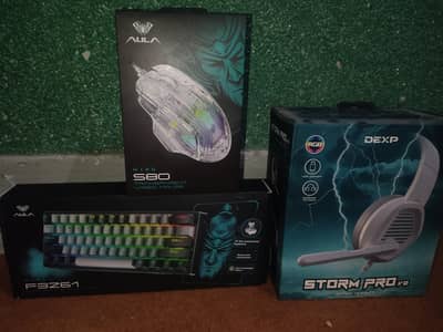 KEYBOARD MOUSE HEADSET 3 IN 1 WHITE