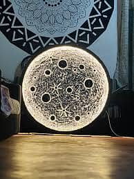 moon wall Lamp Designer Creative Art Living Room Wall