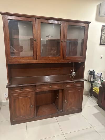 Study Table | Bookshelf with Glass Doors | Storage Unit