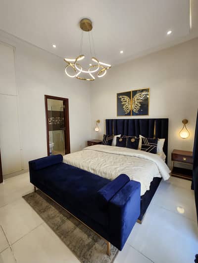 Fully Furnished Apartment on MM Alam Road, Lahore Cheapest Deal in Prime Location!