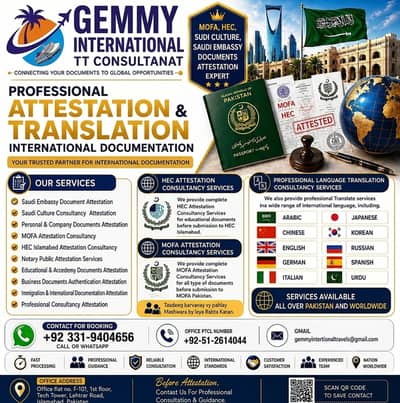 Consultancy Services/Expert Consultants Near Me/Document Attestation