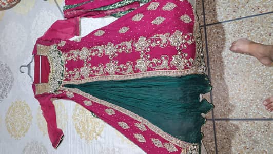 Beautiful Heavy embroidered boutique style formal frock with dupatta
