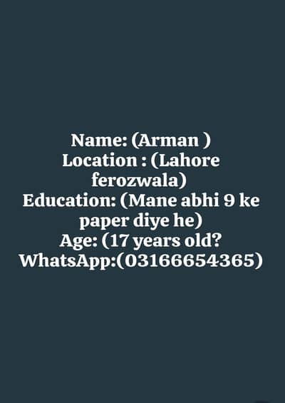 I need a job age 17 years old mane (7 months cars spare parts ki shop)