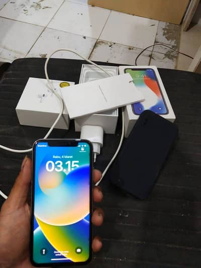 iphone x 256GB  (no open no repair) (PTA approved) all ok
