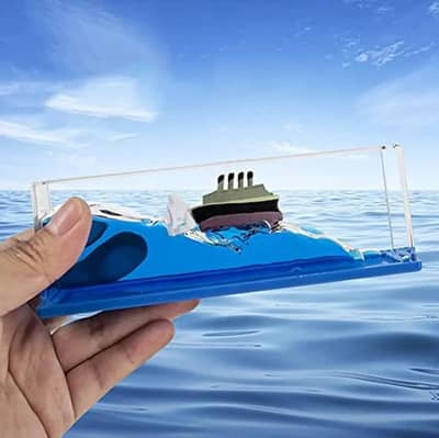 Titanic Cruise Ship Unsinkable Fluid Drip Bottle Decoration