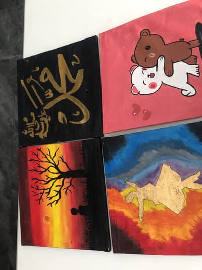 Handmade arts on canvas
