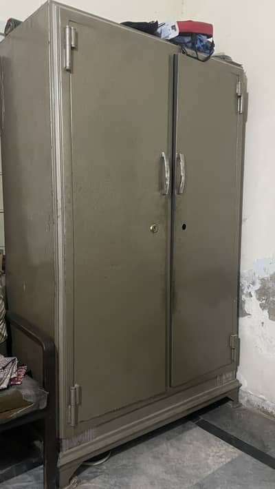 Heavy large iron cupboard (almari)
