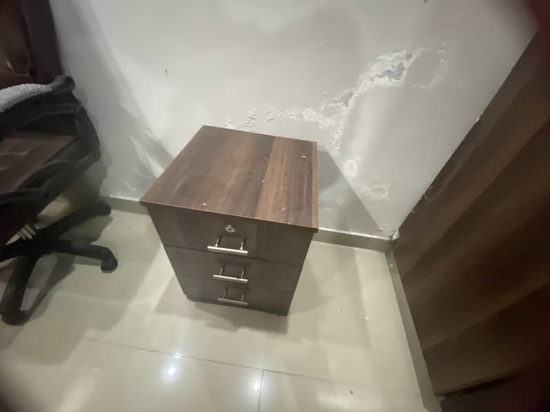 Executive office table set with computer table, side table 4