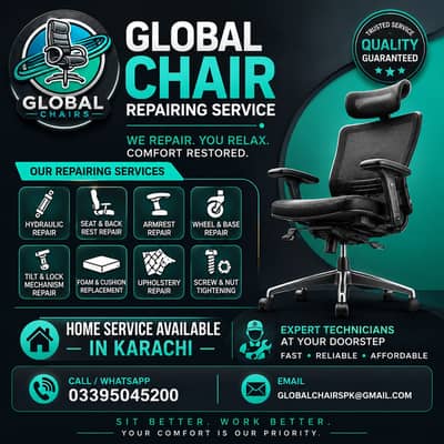 Professional & Expert Chair Repairing service in Karachi