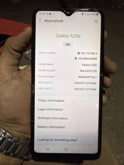 Samsung Mobile A20s