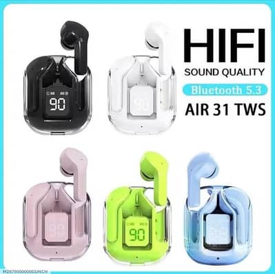 Air 31 TWS Bluetooth 5.3 Earbuds Multicolor