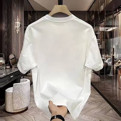 White Graphics T_shirt men summer stylish Retro