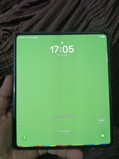 Samsung Galaxy Z Fod 5 12/512 10 by 10 New Mint Condition Ice Blue Clr