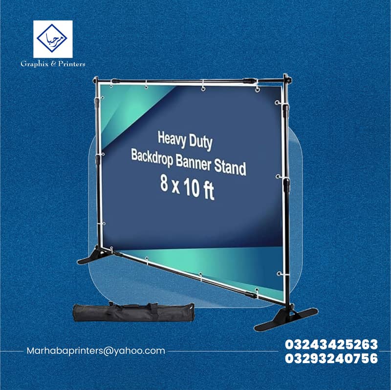 Backdrop Stand, Large Format Display, Event Background Stand 1