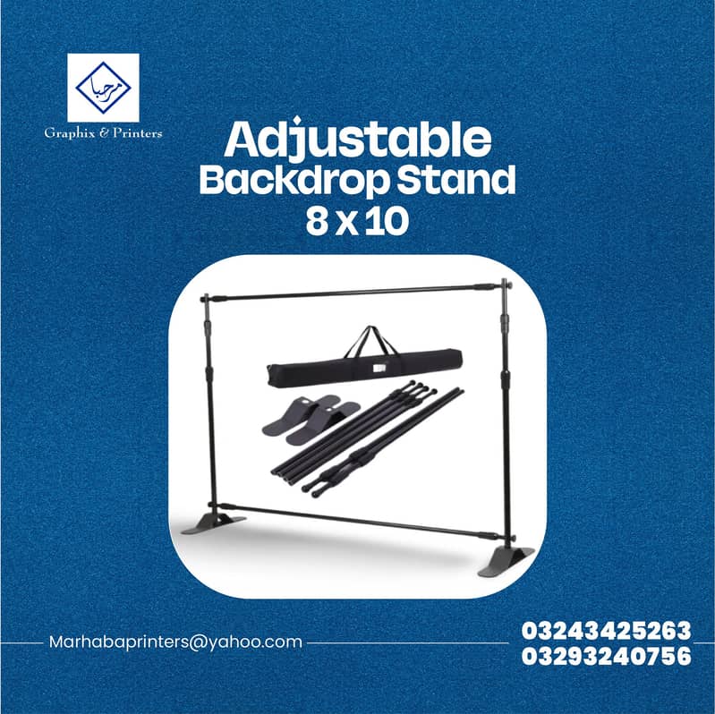 Backdrop Stand, Large Format Display, Event Background Stand 3
