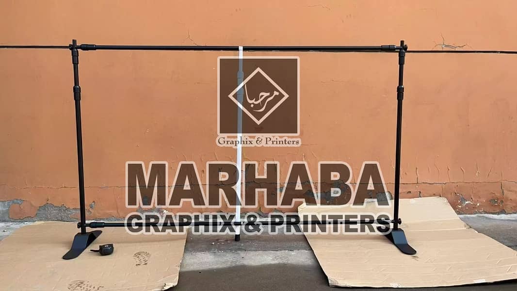 Backdrop Stand, Large Format Display, Event Background Stand 6