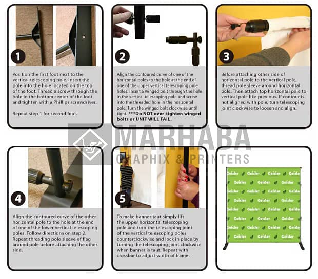 Backdrop Stand, Large Format Display, Event Background Stand 8