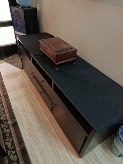 Wooden tv console