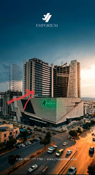 Corner 2-Bed Flat for Sale in J7 Emporium B-17 (Margalla View and Zoo Facing)