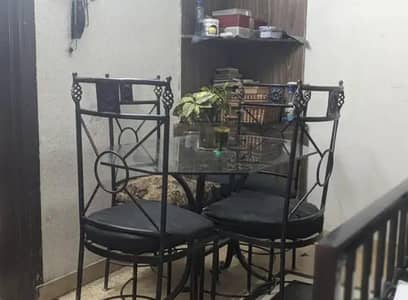 Iron table with chairs for sale