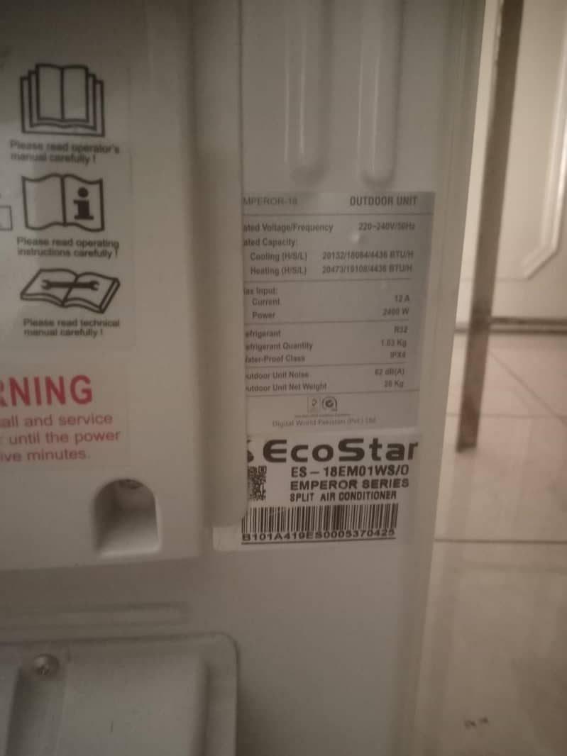 ecostar split AC outer only 1