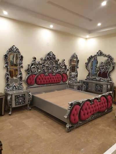 King Bed Set | Luxury Double Bedroom Set| Faber Glass Design