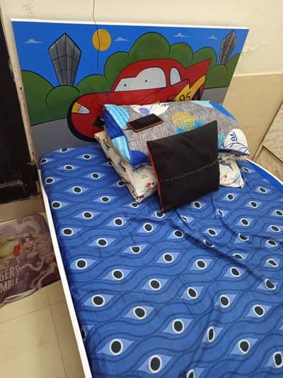 kids single bed with mattress
