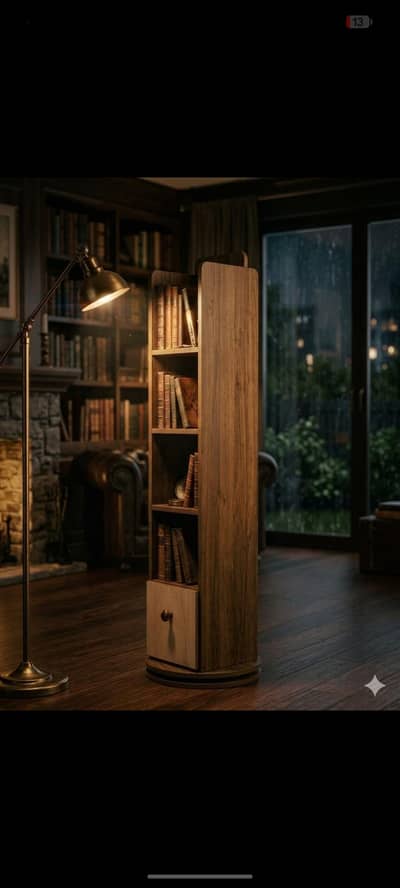 360-degree Revolving Bookcase/shelves
