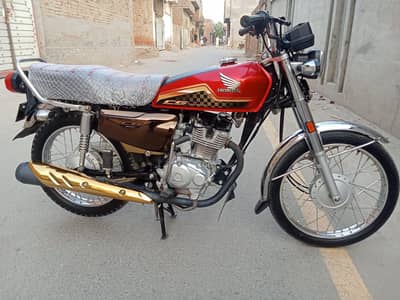 honda CG 125 24 Model special Gold Edition Punjab register