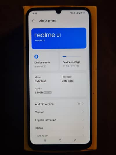 Realme C53 6+12/128 with box