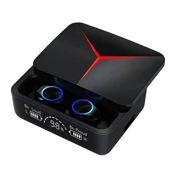 M90 Pro Earbuds: TWS Bluetooth 5.2/5.3 Headphones with Touch Control, LED Display, 9D Hi-Fi Quality