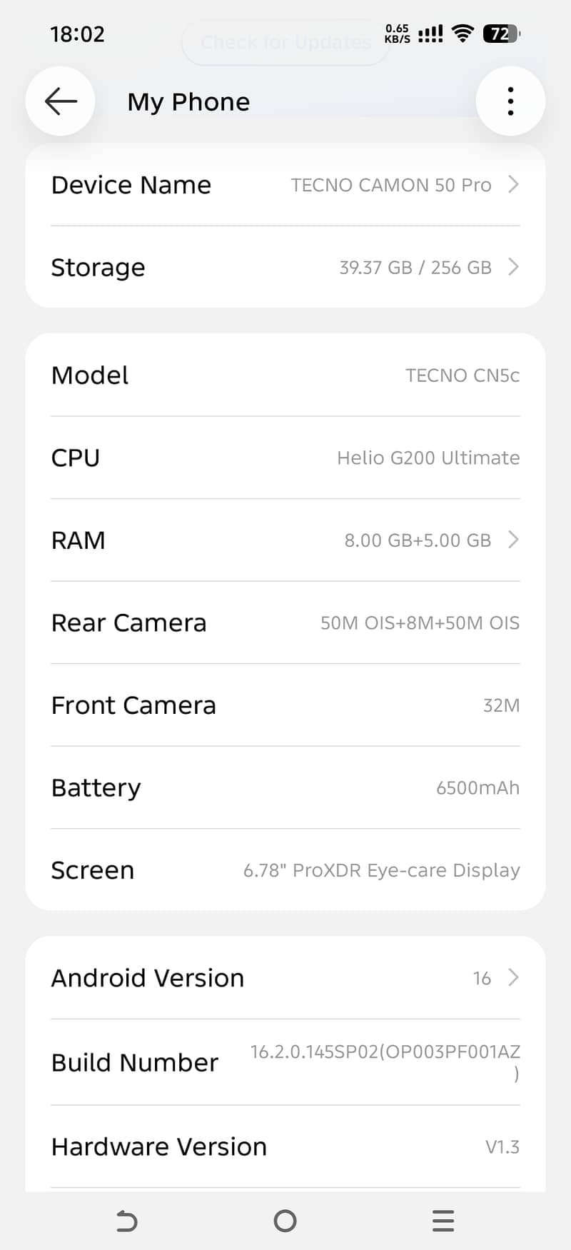 Tecno camon 50 pro 2