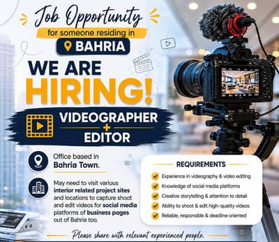 Videographer + Editor (Bahria Town)
