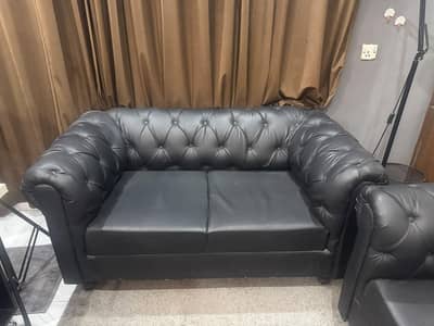 Two Seater Leather Sofa for sale