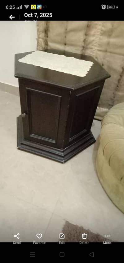 wooden side tables very solid for home or office