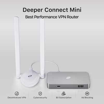 Deeper Connect Mini | Ultra Secure Router | No Monthly Fee |