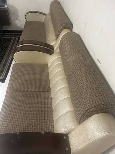 6 seater hard wood sofa set