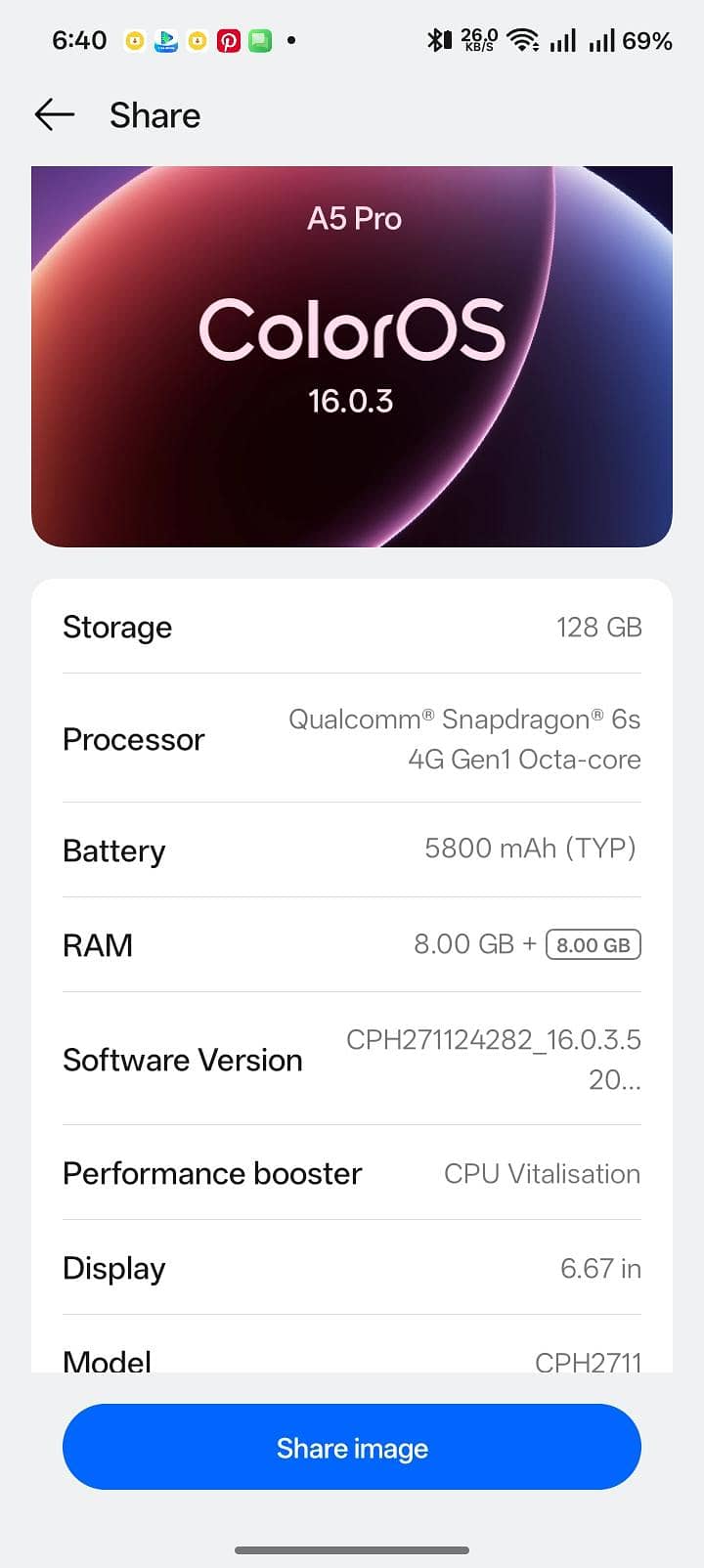 OPPO A5 0