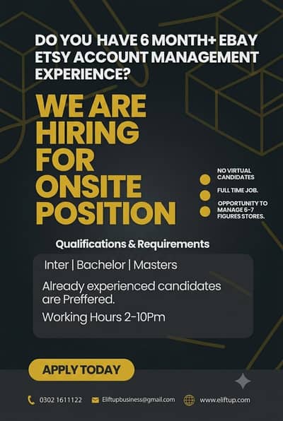 Join Our Team: eBay experts & Fresh Candidates