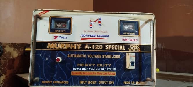 Murphy A-120 Special 12000 Watts Automatic Stabilizer