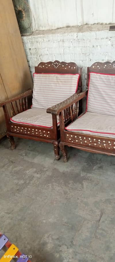 wooden sofa set