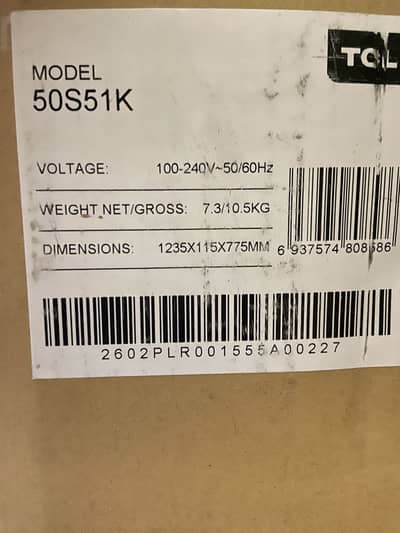 Brand new TCL led 50 inches