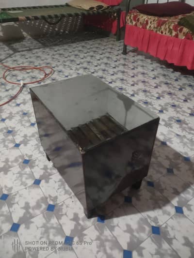 Custom Wooden LED Mirror Table